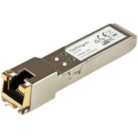 StarTech.com Cisco GLC-T Compatible SFP Module - 1000BASE-T - 1GE Gigabit Ethernet SFP SFP to RJ45 Cat6/Cat5e Transceiver - 100m - Cisco GLC-T Compatible SFP - 1000BASE-T 1 Gbps - 1GbE Module - 1GE Gigabit Ethernet SFP Copper Transceiver - 100m (328ft) - RJ-45 Connector - Hot-Swappable & MSA Complia