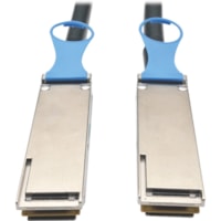 Tripp Lite by Eaton QSFP28 to QSFP28 100GbE Passive DAC Copper InfiniBand Cable (M/M), 1 m (3 ft) - 3.3 ft (1.01 m) InfiniBand Network Cable for Network Device - First End: 1 x QSFP+ Network - Male - Second End: 1 x QSFP+ Network - Male - 100 Gbit/s - 26 AWG - Black