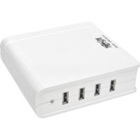 Tripp Lite by Eaton 4-Port USB Charging Station, 5V 6A/30W USB Charger Output, UK Version - 30 W - 120 V AC, 230 V AC Input - 5 V DC Output - 6 A