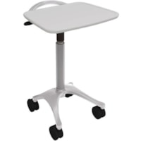 Anthro Zido EMR Cart Package - 66.22 kg Capacity - 4 Casters - 4" (101.60 mm) Caster Size - Medium Density Fiberboard (MDF), Cast Metal - 40" Height - Steel Frame - Cool Gray - 2 Box