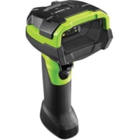 Zebra DS3608-SR Handheld Barcode Scanner - Cable Connectivity - 59.06" (1500 mm) Scan Distance - 1D, 2D - Imager - USB - Industrial Green - IP67, IP65 - Industrial, Warehouse, Manufacturing