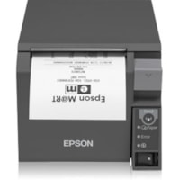 Epson TM-T70II Desktop Direct Thermal Printer - Monochrome - Receipt Print - USB - Bluetooth - With Cutter - Black - 9.84 in/s Mono - 180 dpi - 3.13" Label Width - 250 mm/s Mono - 180 dpi - 3.13" (79.50 mm) Label WidthAutomatic Cutting