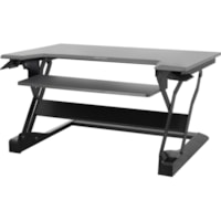 Workstation WorkFit-TL Ergotron - Gris foncé Rectangulaire Dessus - 40 lb (18,14 kg) Capacité - Hauteur réglable15 po (381 mm) Adjustment - 37,5 po (952,50 mm) Largeur de la table x 25 po (635 mm) Profondeur du plateau