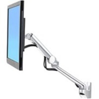 Ergotron Mounting Arm for Monitor - Polished Aluminum - 1 Display(s) Supported - 24" (609.60 mm) Screen Support - 8 lb (3628.74 g) Load Capacity - 100 x 100, 75 x 75