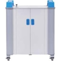 Chariot d'ordinateur portable UniCabby 32H LapCabby - largeur de 37,3 po (947 mm) x profondeur de 20,1 po (510 mm) x hauteur de 39,7 po (1008 mm) - Bleu - Pour 32 Périphériques