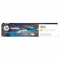 HP 981A (J3M70A) Original Page Wide Ink Cartridge - Single Pack - Yellow - 1 Each - 6000 Pages