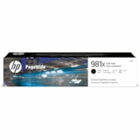 HP 981X (L0R12A) Original High Yield Page Wide Ink Cartridge - Single Pack - Black - 1 Each - 11000 Pages