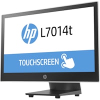 HP L7014t 14" Class LED Touchscreen Monitor - 16:9 - 16 ms - 14" Viewable - Projected Capacitive - 1366 x 768 - WXGA - 14.4 Million Colors - 350:1 - 200 cd/m² - LED Backlight - DisplayPort - Black, Asteroid - 3 Year