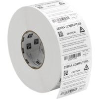 Zebra Z-Ultimate 4000T Thermal Label - 3" (76.20 mm) Width x 1" (25.40 mm) Length - Permanent Adhesive - Rectangle - Thermal Transfer - Matte - Silver - Acrylic, Polyester - 1000 / Roll - Temperature Resistant, Chemical Resistant - 1 Roll