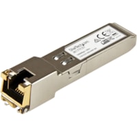 SFP (mini-GBIC) - 1 emballage StarTech.com - Pour Réseau de donnéesPaire torsadée1.25 Gigabit Ethernet - 1000Base-T - Enfichable à chaud, Interchangeable à chaud - 1 chaque