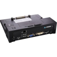 Axiom Port Replicator - Proprietary Interface - 5 x Total USB Ports - 3 x USB 2.0 Ports - 2 x USB 3.0 Ports - Network (RJ-45) - DVI - VGA - DisplayPort - Wired - Audio Line Out - eSATA - Microphone