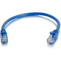 C2G 5ft Cat6 Snagless Unshielded (UTP) Ethernet Cable - Cat6 Network Patch Cable - PoE - Pack of 25 - Blue - 5 ft Category 6 Network Cable for Network Device, Computer - First End: 1 x RJ-45 - Male - Second End: 1 x RJ-45 - Male - Patch Cable - Blue - 25