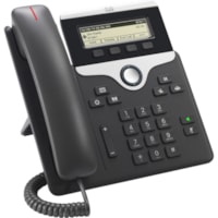 Téléphone IP 7811 - Filaire - Fixation au mur, Bureau - Charbon Cisco - 1 x Ligne Totale - VoIP - 2 x Réseasu (RJ-45) - PoE Ports