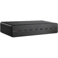 Belkin Advanced Secure 8-Port Dual-Head DVI-I KVM - 8 Computer(s) - 1 Local User(s) - 3840 x 2160 - 2 x PS/2 Port - 19 x USB - 16 x DVI - Desktop, Rack-mountable