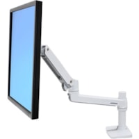 Bras support d'écran pour Moniteur - Blanc Ergotron - 1 Écran(s) supportés - 32 po (812,80 mm) Support d'écran - 25 lb (11339,81 g) Capacité de charge - 100 x 100, 75 x 75