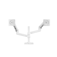 Bras support d'écran pour Moniteur - Blanc Ergotron - 2 Écran(s) supportés - 24 po Support d'écran - 40 lb (18143,69 g) Capacité de charge - 100 x 100, 75 x 75