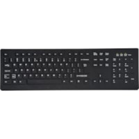 TG3 CK104S Keyboard - Cable Connectivity - USB 2.0 Interface - 104 Key - QWERTY Layout - Scissors Keyswitch - Black