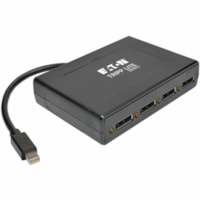 Tripp Lite by Eaton B155-004-DP-V2 4-Port Mini DisplayPort 1.2 to DisplayPort MST Hub - 3840 × 2160 - DisplayPort 