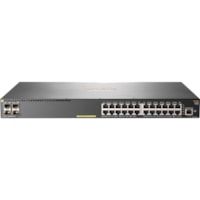 HPE Aruba 2930F 24G PoE+ 4SFP Switch - 24 Ports - Manageable - Gigabit Ethernet - 10/100/1000Base-T, 1000Base-X - 3 Layer Supported - Modular - 4 SFP Slots - Twisted Pair, Optical Fiber - 1U - Rack-mountable, Desktop - Lifetime Limited Warranty