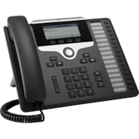 Cisco 7861 IP Phone - Corded - Wall Mountable, Desktop - Charcoal - 16 x Total Line - VoIP - 2 x Network (RJ-45) - PoE Ports