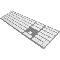 Matias Wireless Aluminum Keyboard - Wireless Connectivity - Bluetooth - English (US) - iPad, iPhone, iPod - PC, Mac - Silver