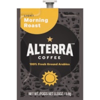 Alterra Alterra Morning Roast Coffee - Compatible with Flavia - Regular - Light - Morning Blend - 100 / Carton