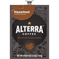 Alterra Roasters Hazelnut Coffee - Compatible with Flavia - Regular - Medium - 100 / Carton