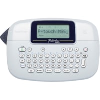 P-touch PT-M95 Handheld Label Maker - Thermal Transfer - 0.30 in/s (7.50 mm/s) Mono - 1 Fonts - 230 dpi - Tape, Label0.35" (9 mm), 0.47" (12 mm) - LCD Screen - 4 Batteries Supported - AAA - Navy Blue, Blue Gray - Handheld - Auto Power Off, Vertical Printing, Label Length Setting, Horizontal Alignmen