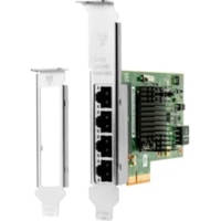 HP Intel I350-T4 Gigabit Ethernet Card - PCI Express 2.1 x4 - 4 Port(s) - 4 - Twisted Pair - 10/100/1000Base-T - Plug-in Card