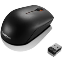 Souris 300 - Fréquence radio - USB - Laser - 3 Bouton(s) - Noir Lenovo - Laser - Sans fil - Fréquence radio - Noir - USB - 1000 dpi - Roulettes avec frein - 3 Bouton(s)