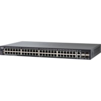 Commutateur Ethernet 350 SF350-48 48 Ports Gérable - Gigabit Ethernet, Fast Ethernet - 10/100Base-TX, 1000Base-X, 10/100/1000Base-TX Cisco - 48 Ports - Gérable - Gigabit Ethernet, Fast Ethernet - 10/100Base-TX, 1000Base-X, 10/100/1000Base-TX - 3 Couche supportée - Modulaire - 2 