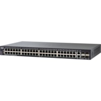 Cisco SF350-48 48-Port 10 100 Managed Switch - 48 Ports - Manageable - Gigabit Ethernet, Fast Ethernet - 10/100Base-TX, 1000Base-X, 10/100/1000Base-TX - 3 Layer Supported - Modular - 2 SFP Slots - Optical Fiber, Twisted Pair - Desktop