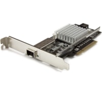 StarTech.com 10G Network Card - MM/SM - 1x Single 10G SPF+ slot - Intel 82599 Chip - Gigabit Ethernet Card - Intel NIC Card - Get advanced connectivity over multi-mode or single-mode fiber, by adding a 10GBase-LR/SR open SFP+ port to your server or workstation - 1-Port 10G Open SFP+ network card wit