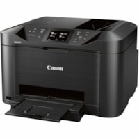 Canon MAXIFY MB5120 Wired & Wireless Inkjet Multifunction Printer - Color - Copier/Fax/Printer/Scanner - 600 x 1200 dpi Print - Automatic Duplex Print - Up to 30000 Pages Monthly - Color Flatbed Scanner - 1200 dpi Optical Scan - Color Fax - Fast Ethernet - Wireless LAN - Apple AirPrint, Mopria, Goog