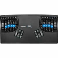 Kinesis Advantage2 KB600 Keyboard - Cable Connectivity - USB Type A Interface - Windows 7, Windows 8, Windows 11, Linux, Android, ChromeOS, Mac OS X 10.4 Tiger - QWERTY Layout - Computer - PC, Mac - Mechanical Keyswitch - Black