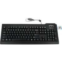 Seal Shield Silver Seal Keyboard - Cable Connectivity - USB Interface - English (US) - QWERTY Layout - Black 