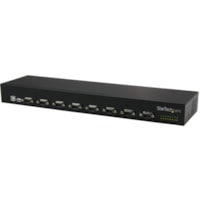 StarTech.com USB to Serial Hub - 8 Port - COM Port Retention - Rack Mount and Daisy Chainable - FTDI USB to RS232 Hub - Convert a USB port into 8 RS232 serial ports in an industrial rack-mountable chassis, and daisy chain multiple hubs for a scalable solution - 8-Port USB-to-Serial Adapter Hub - USB