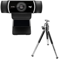 Logitech - Webcam C922 - 2 Mégapixels - 60 fps - USB 2.0 - 1 chaque - 1920 x 1080 Vidéo - Autofocus - 78° Angle - 1,2x Zoom Numérique - Microphone - Ordinateur, Portable, Moniteur