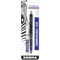 Portemine DelGuard Zebra - Lead 0,5 mm - 2HB - Rechargeable - Barrel Noir - 1 chaque