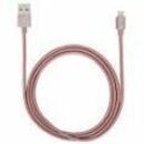 iStore Lightning Charge 4ft (1.2m) Braided Cable (Rose Gold) - 3.9 ft Lightning/USB Data Transfer Cable for iPhone, iPad, MacBook, Computer, Power Adapter - First End: 1 x Lightning Male - Second End: 1 x USB Type A Male - MFI - Rose Gold