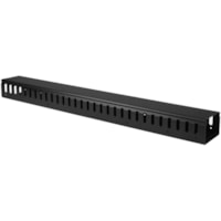 StarTech.com Vertical Cable Organizer with Finger Ducts - Vertical Cable Management Panel - Rack-Mount Cable Raceway - 20U - 3 ft. - Eliminate cable stress in your rack while making equipment easier to access, with this 3 ft. vertical cable management panel - 20U Rack-Mount Cable Raceway - Rackmount