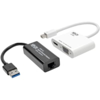 Tripp Lite by Eaton 4K Video and Ethernet 2-in-1 Accessory Kit for Microsoft Surface and Surface Pro