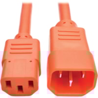 Tripp Lite series P005-003-AOR Power Extension Cord - For Computer, Scanner, Printer, Monitor, Power Supply, Workstation - 230 V AC / 15 A - Orange - 3 ft (0.91 m) Cord Length - IEC 60320 C13 / IEC 60320 C14