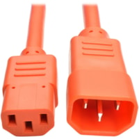 Tripp Lite by Eaton P018-003-AOR Standard Power Cord - For PDU, UPS - 250 V AC / 15 A - Orange - 3 ft (0.91 m) Cord Length - IEC 60320 C14 / IEC 60320 C15