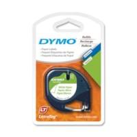 Dymo LetraTag Tapes - x 15/32" (12 mm) Width - White - 1 Each