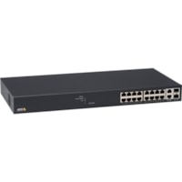 AXIS T8516 PoE+ Network Switch - 18 Ports - Manageable - Gigabit Ethernet - 1000Base-X, 10/100/1000Base-T - 2 Layer Supported - Modular - 2 SFP Slots - Twisted Pair, Optical Fiber - Desktop, Rack-mountable - 3 Year Limited Warranty 