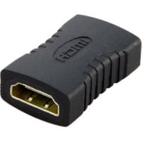 Axiom HDMI Female/Female Coupler - HDMIFHDMIFC-AX - 1 x 19-pin HDMI Digital Audio/Video Female - 1 x 19-pin HDMI Digital Audio/Video Female - 1920 x 1080 Supported - Gold Connector - Black