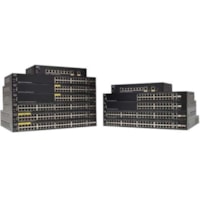 Cisco SG350-28 28-Port Gigabit Managed Switch - 26 Ports - Manageable - Gigabit Ethernet - 10/100/1000Base-TX, 1000Base-X - 3 Layer Supported - Modular - 4 SFP Slots - Optical Fiber, Twisted Pair