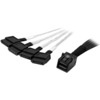 StarTech.com 1m Internal Mini SAS to SATA Cable - SFF-8643 to 4x SATA - Connect a SAS controller to four SATA drives - 1m Mini SAS to SATA Cable - 1 m SFF-8643 to SATA Cable - 1 meter SFF-8643 to 4x SATA Cable - Internal Mini SAS to SATA - Compatible with 6Gbps SATA drives - Lifetime Warranty