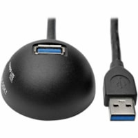 Tripp Lite series - Câble pour transfert de données U324-006-DSK1 - 6 pi (1,83 m) USB Câble de transfert de données pour Caméra, Ordinateur de bureau, Disque dur, Ordinateur Portable - 5 Gbit/s - Rallonge - Blindé - Nickel Connecteur plaqué - Dor&eacute